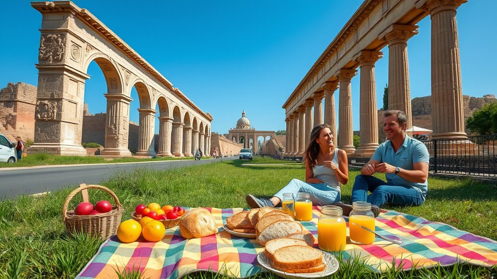 historic sites and healthy snacks