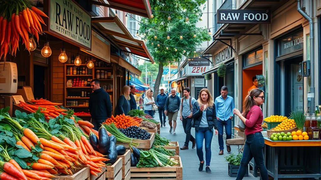 international raw food venues