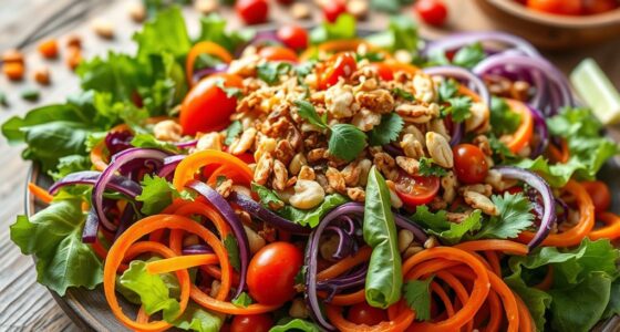international raw vegetable salads