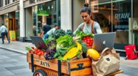 launching local raw food service