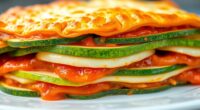 layered zucchini pasta dish