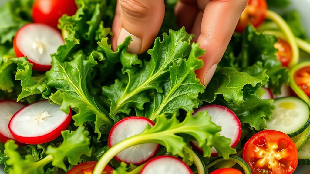 massaging kale enhances raw salads
