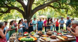 organize community raw food