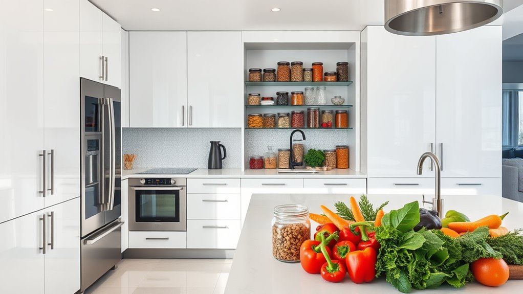 organized raw food pantry