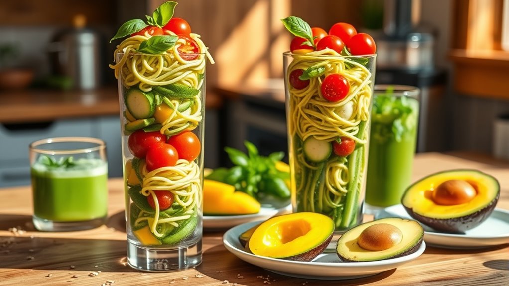 organized raw food preparation