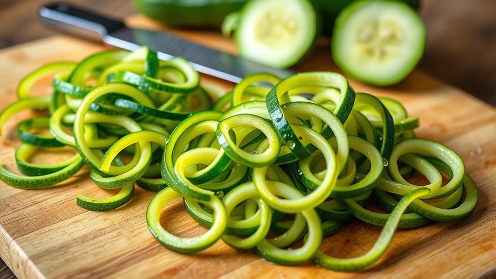 perfect zucchini noodle preparation