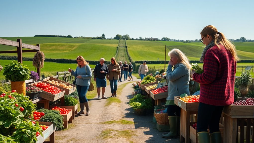 scenic drives with fresh produce