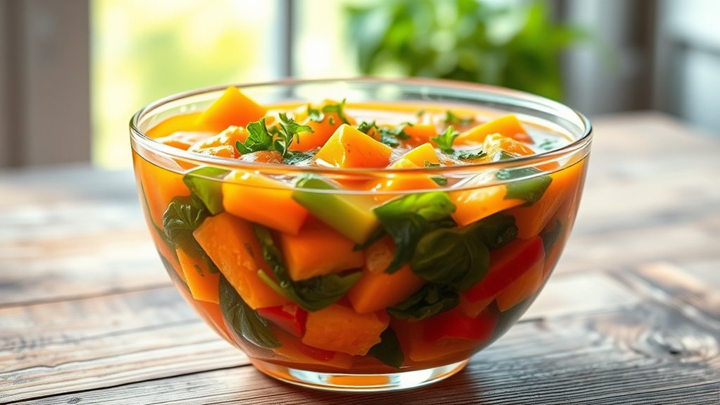 soup offers texture contrast