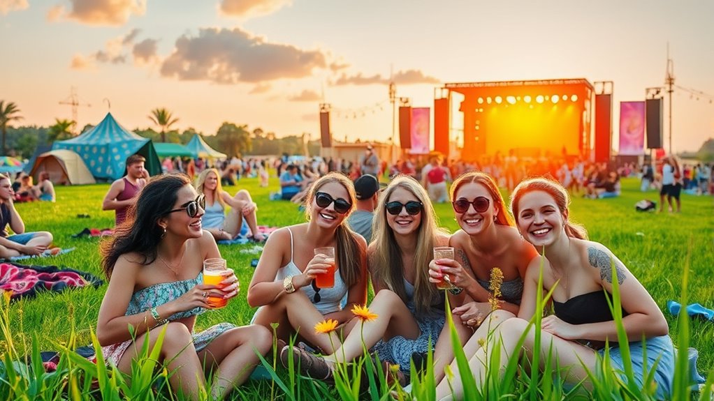 summer music festival trip