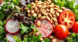 vibrant creative raw salad