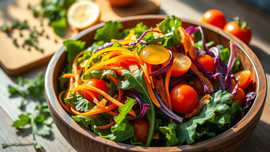 vibrant layered salad creations