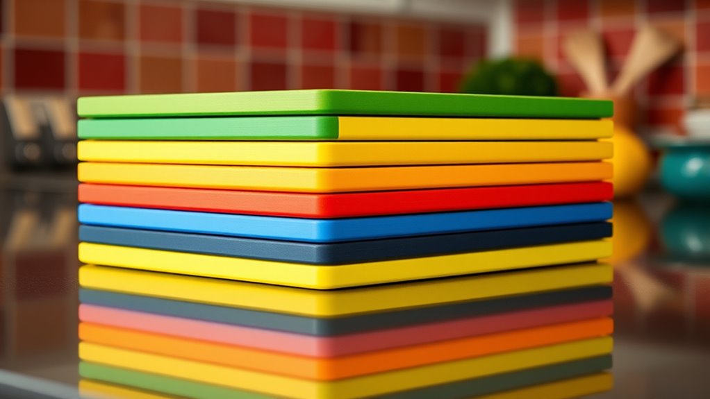 color coded cutting board sets