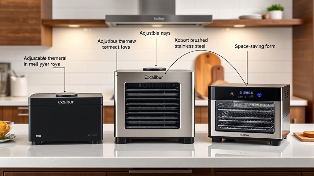 dehydrator features and options