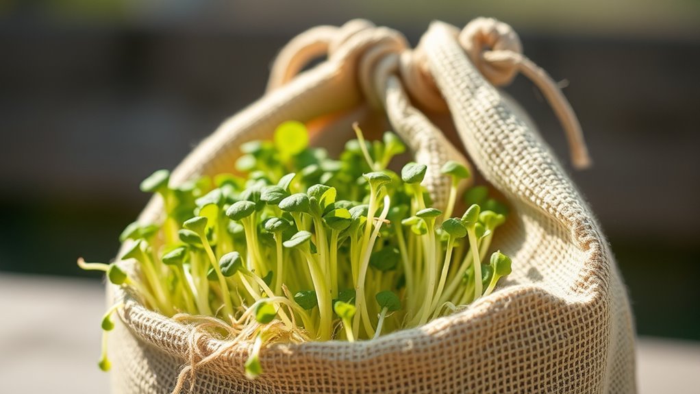 durable portable hygienic sprouting bags