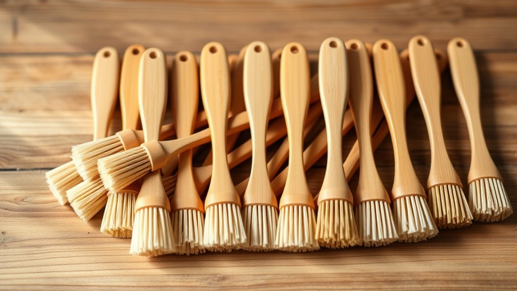 eco friendly bamboo brush set