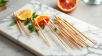 eco friendly bamboo cocktail picks
