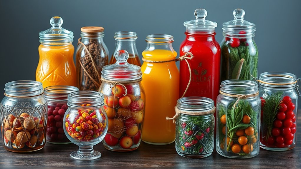 elegant glass jar gifts