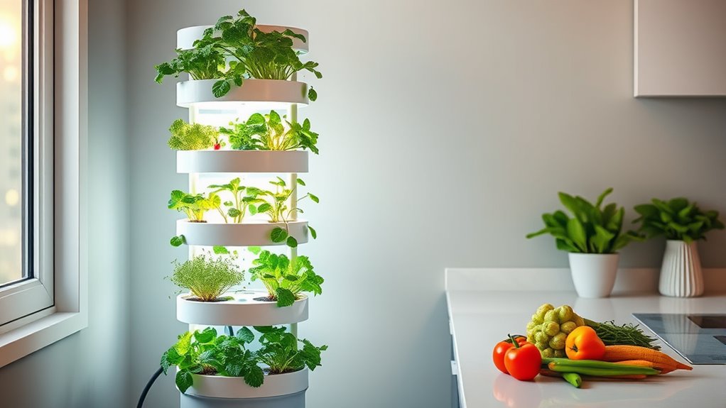 indoor vertical garden towers