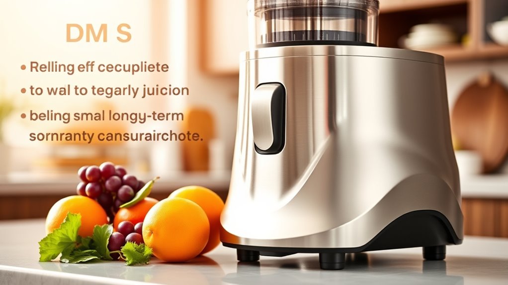 long warranty durable juicers