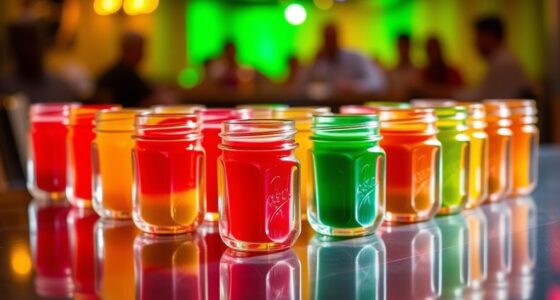 mini mason jar shot glasses