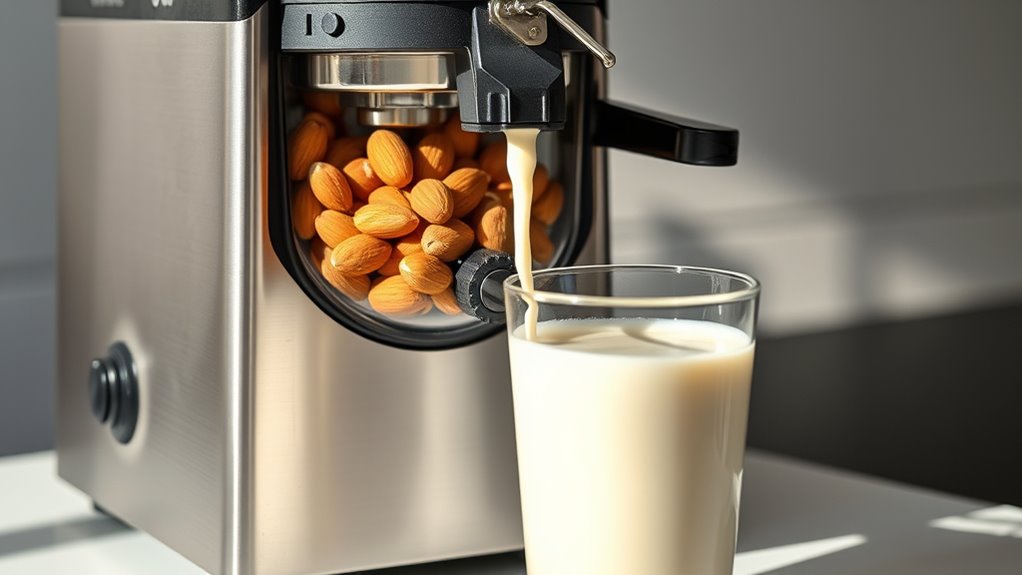 nut milk extraction efficiency
