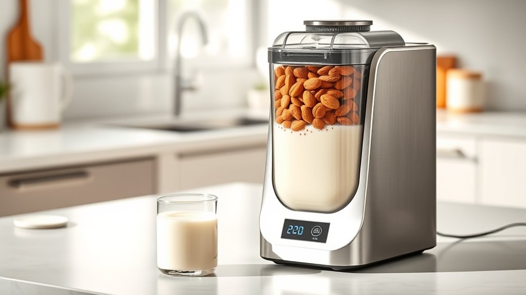 nut milk makers with heat off