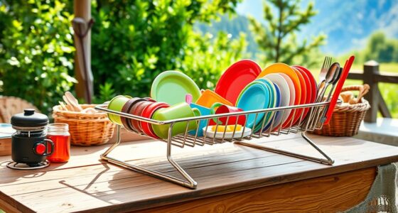 portable collapsible kitchen racks