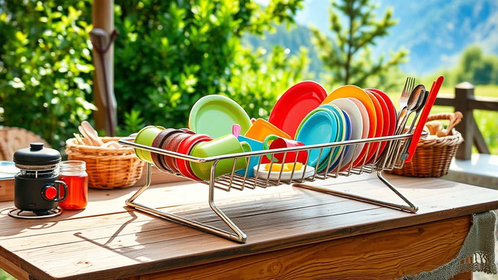 portable collapsible kitchen racks