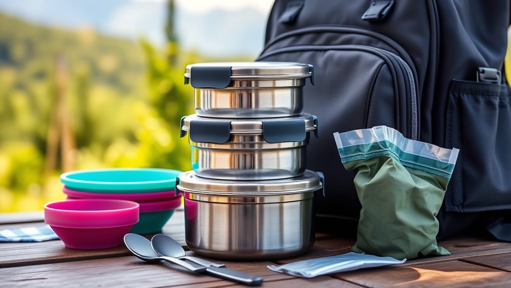 portable safe leak proof containers