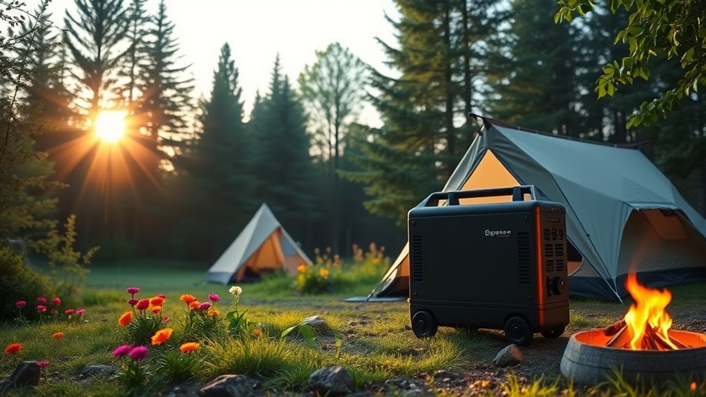 quiet camping power options