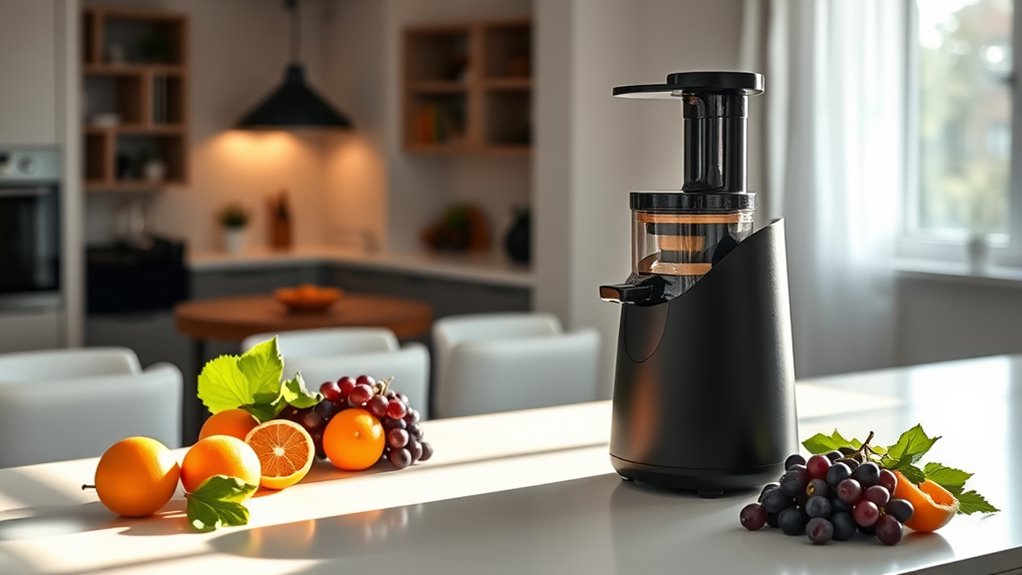 quiet compact efficient juicer