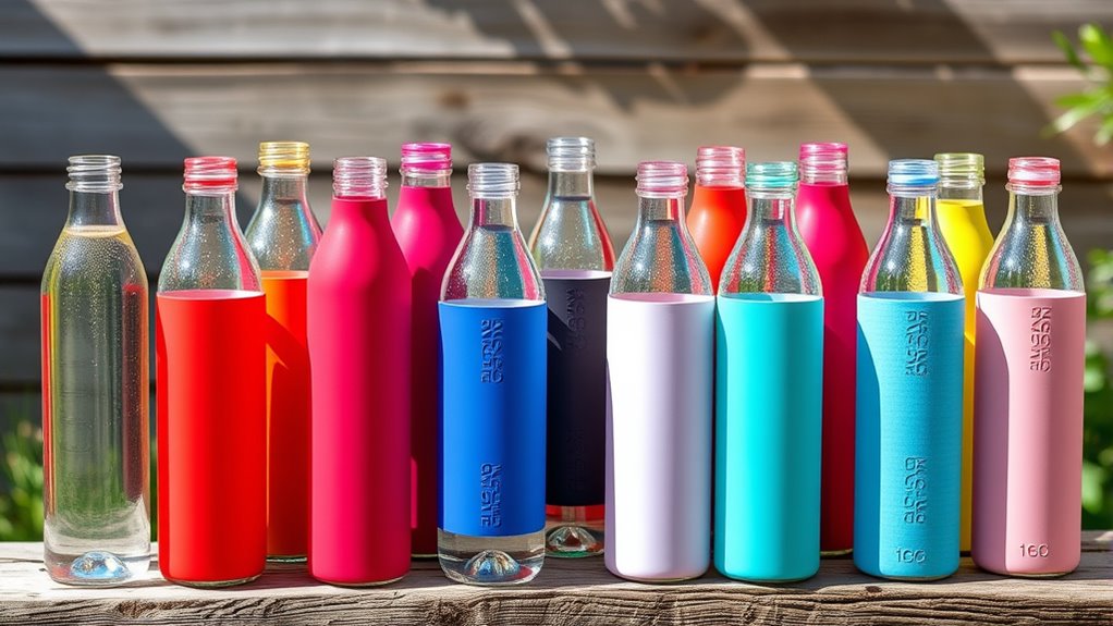 stylish durable glass bottles