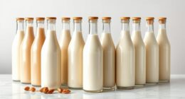 stylish fresh nut milk bottles