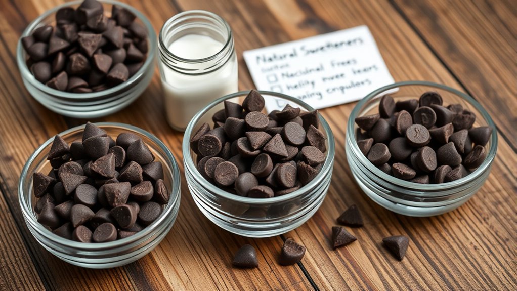 sweetener ingredients texture carbs