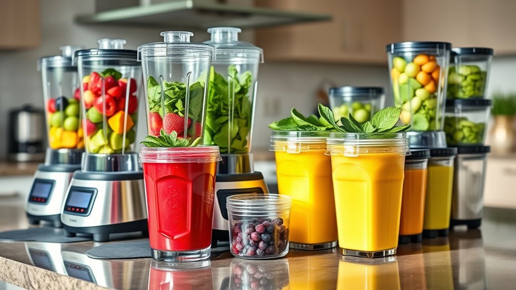 top blender and container sets