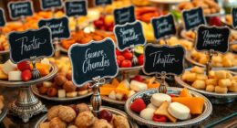 top buffet label ideas