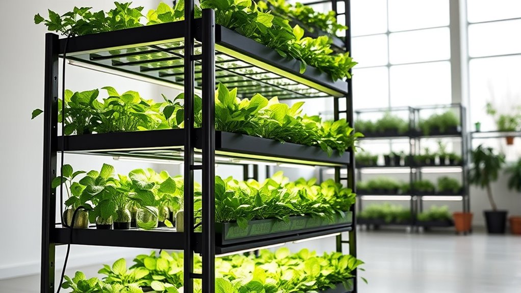top indoor hydroponic racks