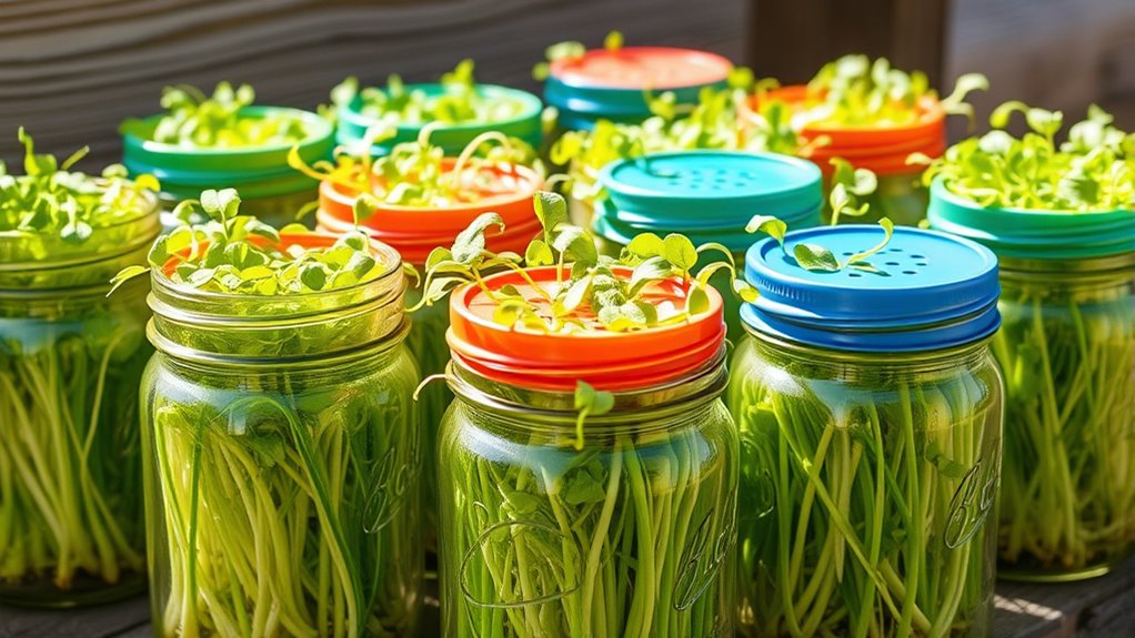 top mason jar sprouting lids