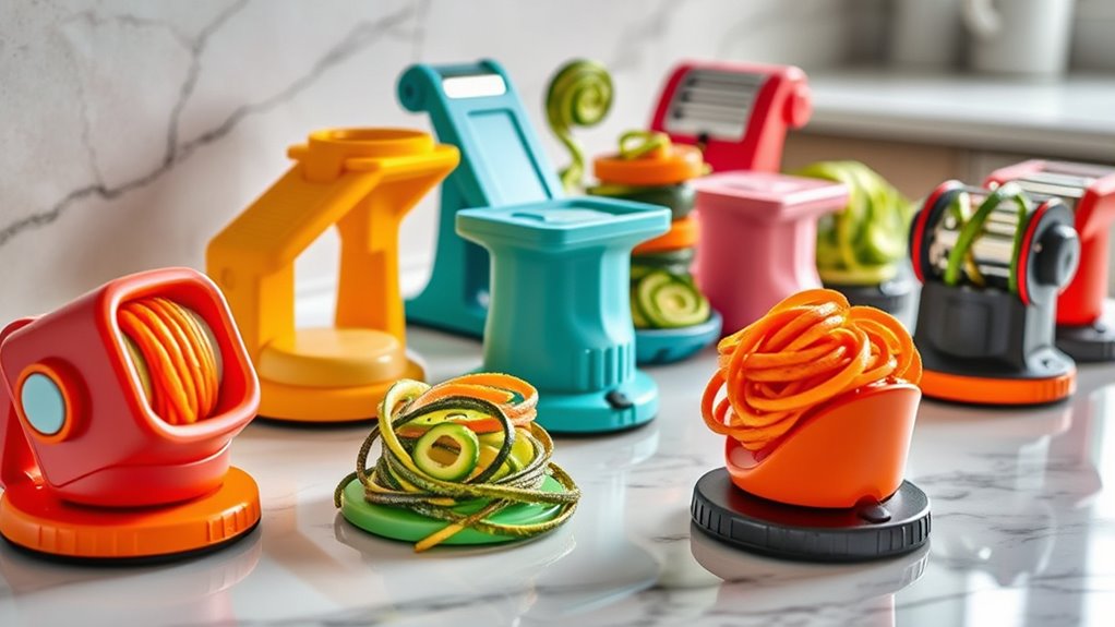 top suction counter spiralizers