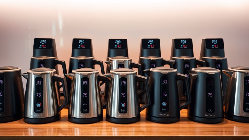 top temperature controlled kettles