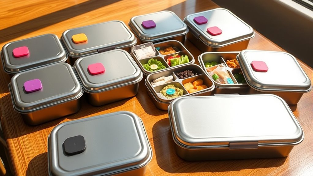 travel friendly stainless bento boxes