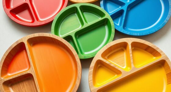 vibrant eco friendly bamboo plates