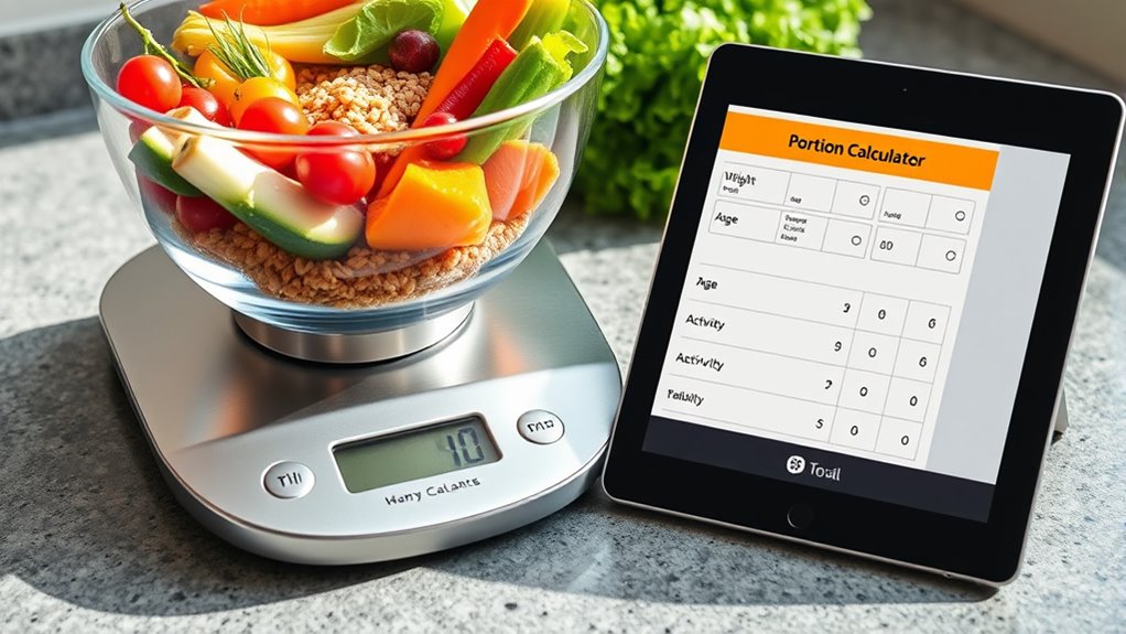 adjust portions based on needs