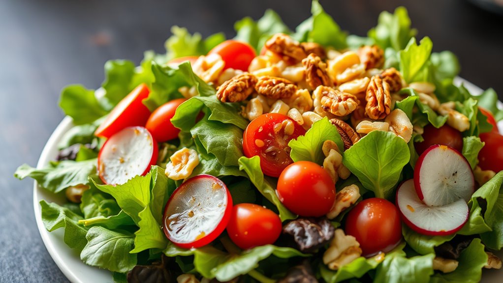 artful salad presentation techniques