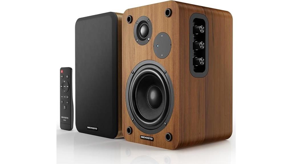 bluetooth bookshelf speakers with woofer