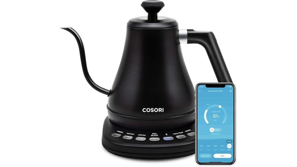 bluetooth variable temperature kettle