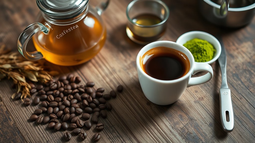 coffee tea caffeine options