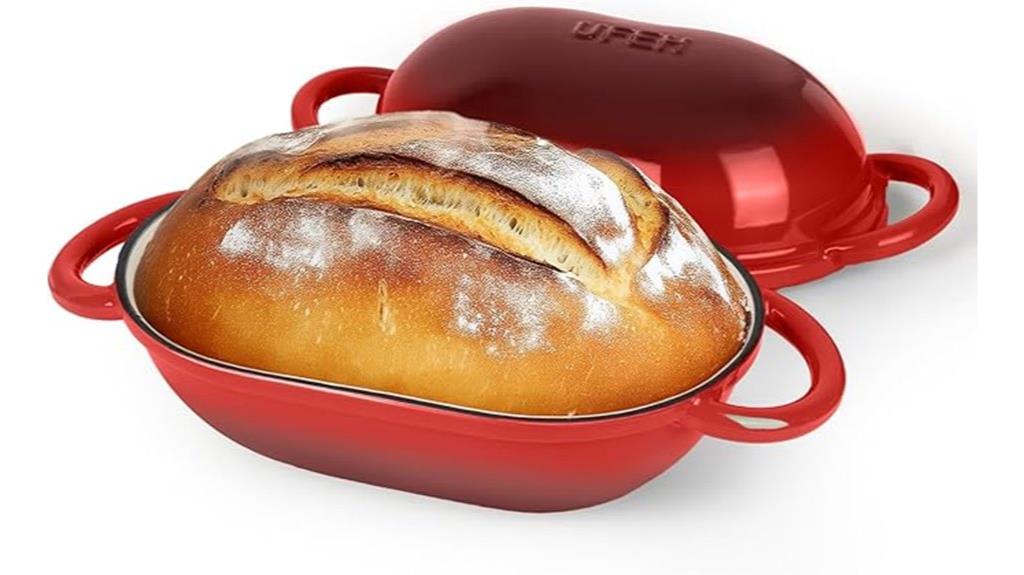 enameled round bread oven