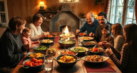 family dinners with cooked food