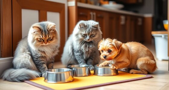 harmonious multi pet feeding